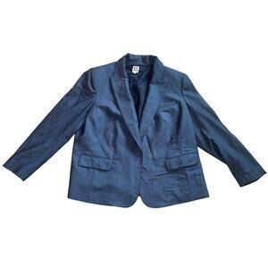 Anne Klein Navy Single Button Blazer - Size 20W ***